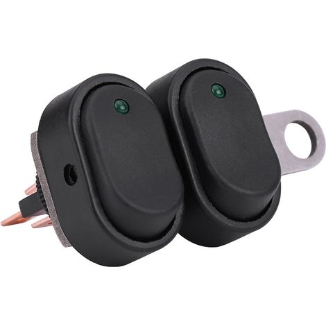 Nouveau modèle de moto, scooter électrique et modification de scooter : support métallique, interrupteur de phare LED, clignotant vert (Type A) (1/5)