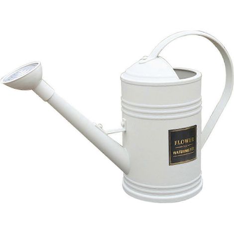 Gartengießkanne mit Griff, Gießkanne mit langem Ausguss, 1,8 l, Bewässerungsgerät für Zimmerpflanzen-White (1/5)