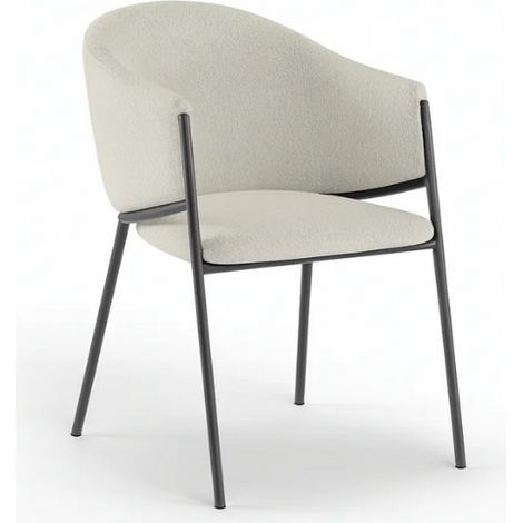 Duna, Set di 2 sedie in tessuto easy-clean Avorio (53cm X 60cm H. 78cm)  Duzzle (1/5)