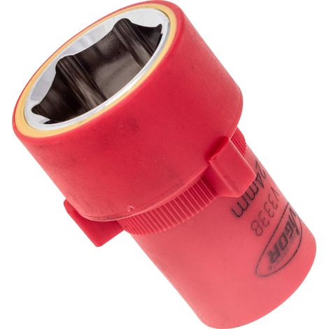 VIGOR Douille VDE à carré intérieur 12,5 mm (1/2") profil hexagonal extérieur 24, L 55 mm V3338 (1/2)
