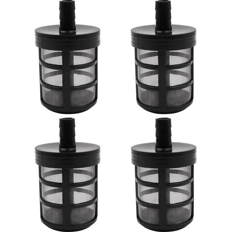 Filtros de manguera de jardín de 4 piezas para bomba de agua - Filtro de succión para hidrolavadora - Para jardín y patio - 280 380