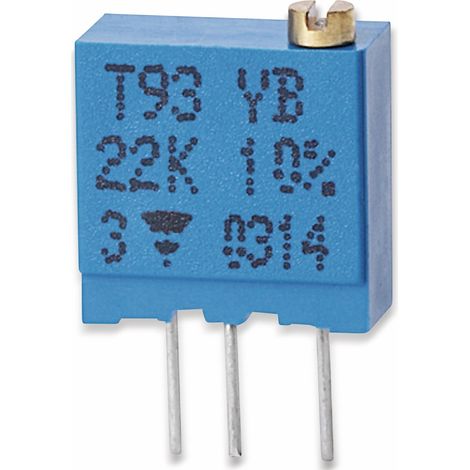 VISHAY Trimmer cermet T93YB, vertical, 0,5 W, 4,7K Ω