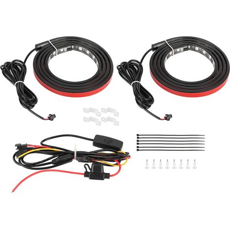 2 rubans LED flexibles 152cm Feu Stop/Clignotant DC 12V (1/5)