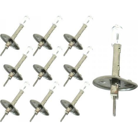 10 Pezzi Lampada Alogena Auto H1 12V 55W P14,5S