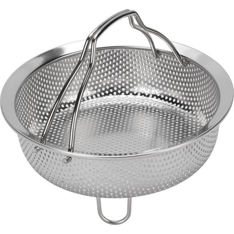[Panier à vapeur] Panier de cuisson SUS304 inoxydable 14cm avec pieds surélevés et manches rabattables pour pots, rice cooker et air fryer (1/5)