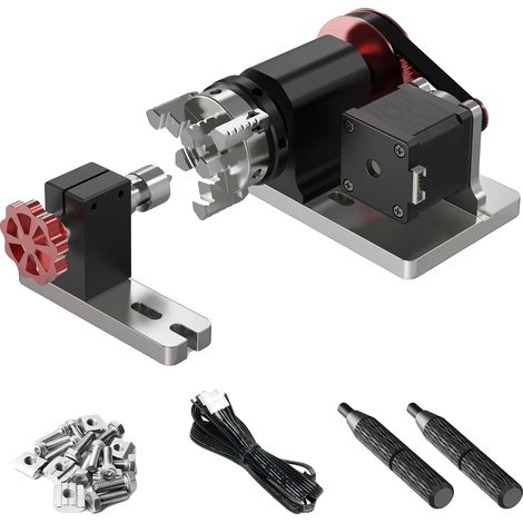 Kit de module rotatif CNC, ingénierie de précision, applications polyvalentes, 4ème rouleau rotatif (1/2)