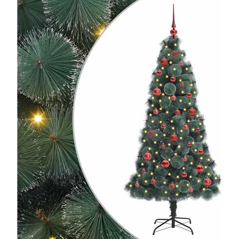 Albero di Natale Albero natalizio Albero festivo artificiale pre-illuminato con set di palline (1/5)