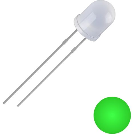 Quadrios 2111O163 LED bedrahtet Grün Rund 3 mm 2500 mcd 30 ° 20 mA 3 V (1/2)