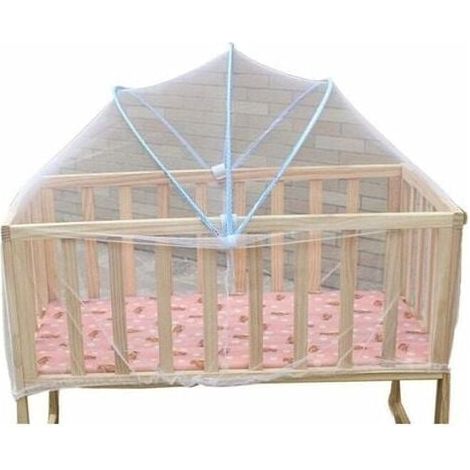 Mosquito Net for Crib, Portable Folding Mosquito Net, Universal Baby Mosquito Net, Comfortable, Breathable, Durable, Indoor and Outdoor MUMU (1/4)