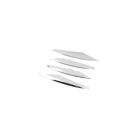 piezas de embellecedores de faros antiniebla delanteros de repuesto de alta dureza para Mercedes-Benz GLC Clase X253 AMG Line 2016-2019, acabado electroplateado. (1/5)