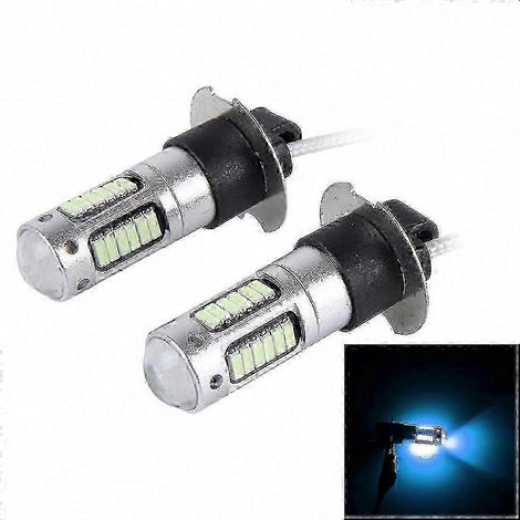 2 Stück H3 10W 30 SMD-4014 LED-Nebelscheinwerfer für Autos, 12V Dauerlicht - KM (1/5)
