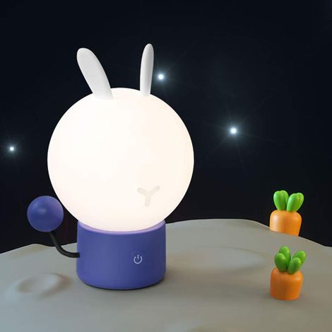 Veilleuse pour bébé, lampe de chevet LED tactile pour chambre d'enfant, à piles (1/5)