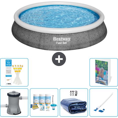 Bestway Piscina Bestway Fast Set Rotonda - 396x84 cm - 7-pezzi  S310