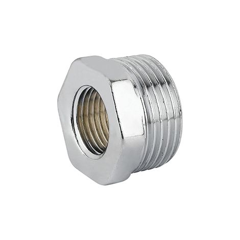 Riduzione Esagonale MF Ottone Cromo Caval 1 x 1/2 10 Pezzi (1/2)