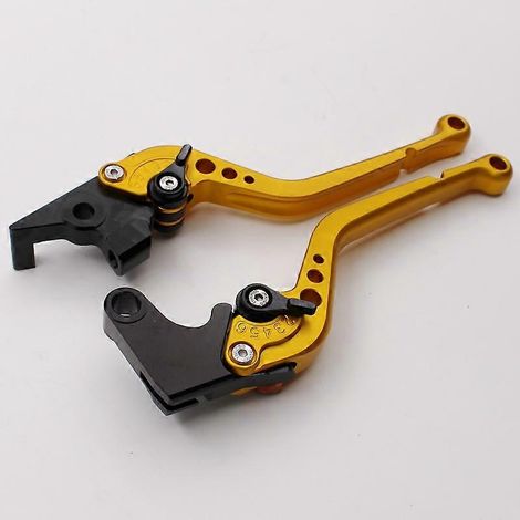 Convient aux motos Yamaha NIKEN/GT Levier de frein, d'embrayage et de klaxon réglable à six positions en alliage d'aluminium modifié (doré 2) (1/5)