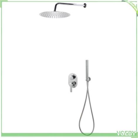 Système de douche - 147723 - Acier inoxydable 201 - Pomme ronde 30 cm - Flexible 1,5 m (1/5)