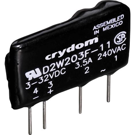 Crydom Relais à semi-conducteurs D2W202F 2 A Tension de contact (max.): 280 V/AC à commutation au zéro de tension 1 pc( (1/3)