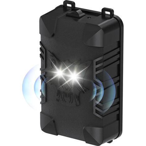 Repelente de mosquitos para coche a batería, 18-36 kHz con flash LED, para utilizar debajo del capó, en el garaje o en el ático.