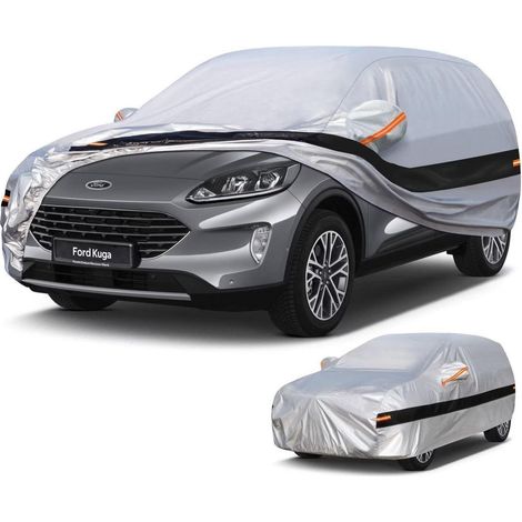 Autoabdeckung SUV 10 Schichten 100% Wasserdicht für Ford Kuga (2012-2025) Silber (1/5)