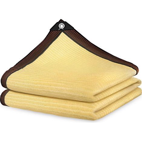 1 Filet d'ombrage, 70% taux d'ombrage, œillets renforcés, polyéthylène UV, terrasse, jardin, poulailler