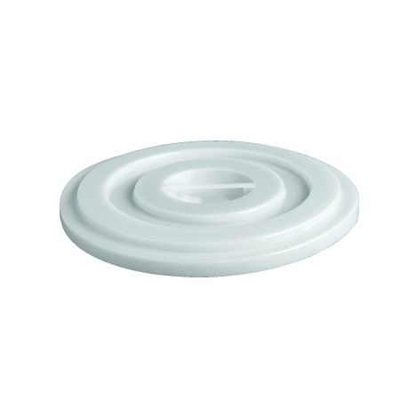 Coperchio per bidone in plastica per alimenti da 100 litri - Bianco neutro - Mobil Plastic