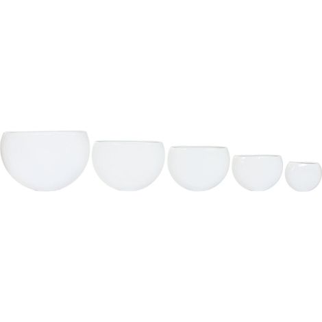 Macetero Set 5 Aluminio 54X24X36 Blanco (1/4)