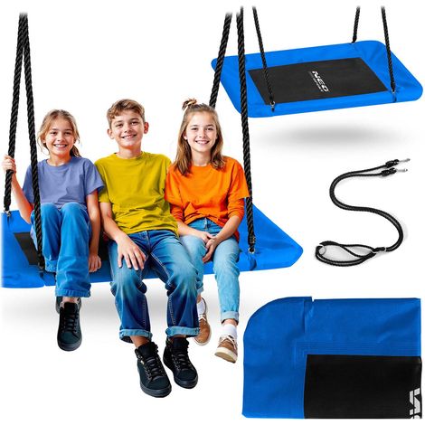 Columpio rectangular tipo nido de cuervo Neo-Sport Swingo de 110 x 70 cm.