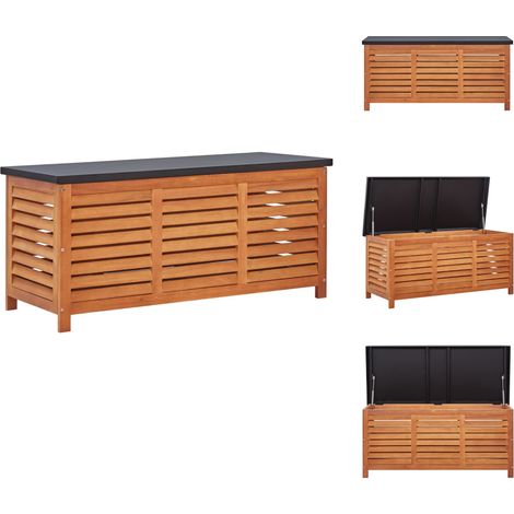 Gartenboxen - Living Gartenbox 117x50x55 cm Eukalyptus Massivholz (1/5)