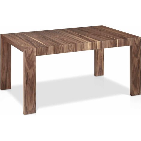 Table bois extensible 2 pans - Marron (1/5)