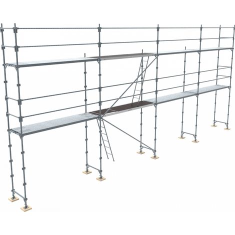 Lot échafaudage fixe de façade R200 Progress Budget 78 m² complet Tubesca Comabi