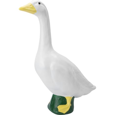 Grand Cygne en Résine Décoration Intérieur Extérieur Jardin Étang Statue Artisanat (1/5)
