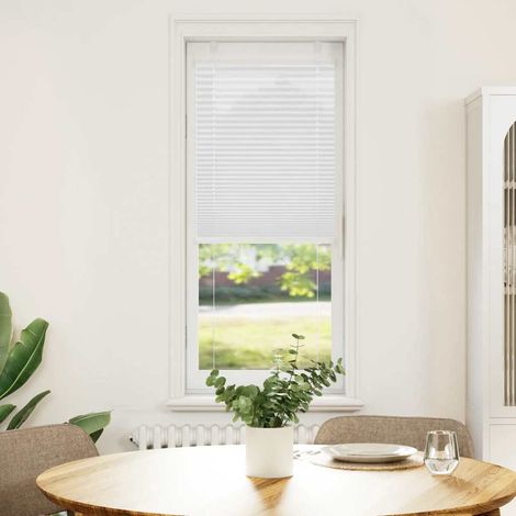 Store plissé blanc 50x100 cm largeur du tissu 49,4 cm polyester
