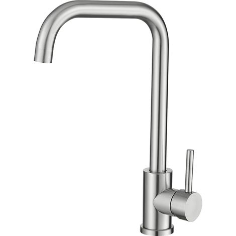 Grifo de cocina acero cepillado monomando Záncara de Valaz (1/3)