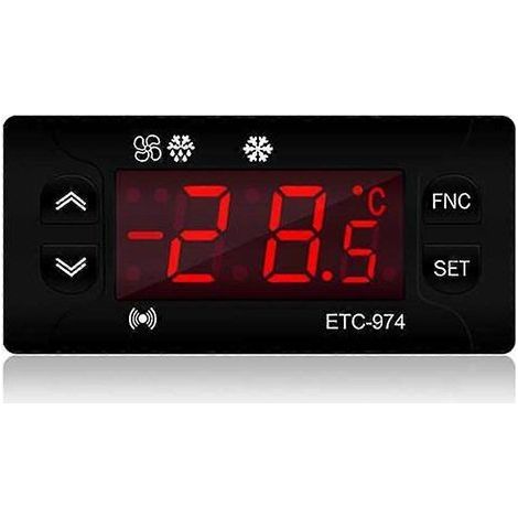 Régulateur de température miniature ETC-974 pour réfrigérateur, thermostat, thermorégulateur, thermocouple (1/5)
