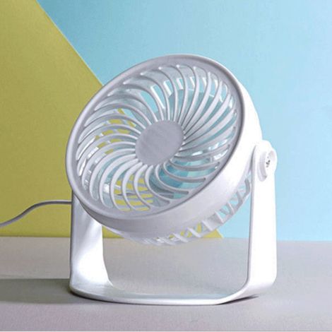 Mini ventilateur USB à pince / Ventilateur de bureau portable pour la maison, les étudiants, les dortoirs et le bureau (1/5)