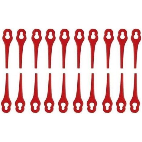 pair Lot de 100 Lames en Plastique pour Coupe Bordure Florabest LIDL Gros Trou 10mm Petit Trou 5mm LBQ59