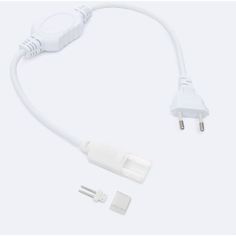 Cavo Raddrizzatore per Striscia LED 220V AC SMD2835 IP65 Larga 12mm Monocolore Bianco