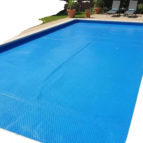 Poolabdeckung, langlebiges Material, einfache Installation, Blau (1/2)