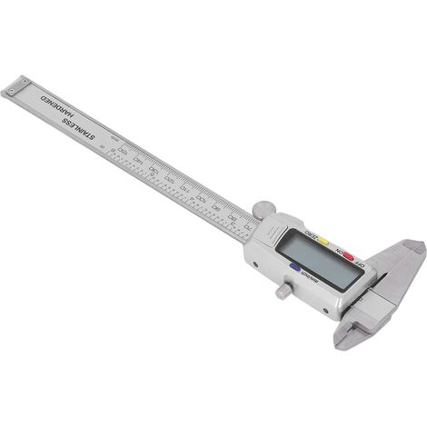 Pied à coulisse numérique électronique en acier inoxydable, écran LCD facile à lire, haute précision, mesure fiable 0-150 mm (1/5)