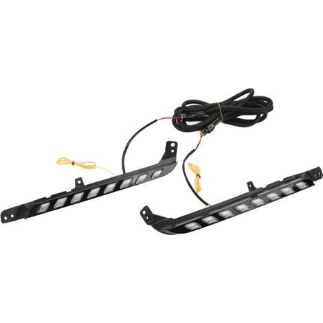 AMXCNOY 12V LED-Tagfahrlicht, zweifarbig, Ersatz für Toyota Hilux ab Baujahr 2020 (1/4)