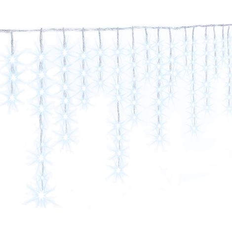 Lichtvorhang 4 m kaltweiß 240 LED Schnee (1/3)