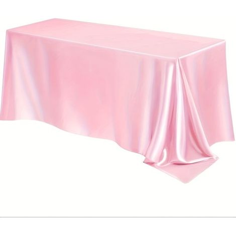 Mantel, Mantel de satén, Mantel rectangular suave y sedoso, Mantel morado, Mantel de poliéster, 60 x 84 pulgadas, Morado (1/5)
