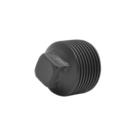 SANS MARQUE Lot de 2 bouchons rentrant pour tube de penderie, MyTube, diam.25mm, noir mat