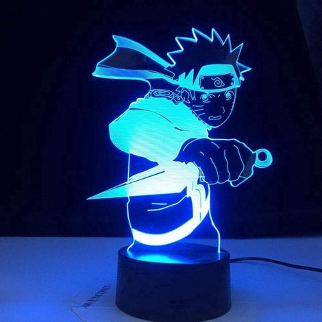 Veilleuse Bluetooth Anime Naruto Uzumaki Lampe de nuit LED 3D pour enfants Équipe 7 Hatake Kakashi (1/5)