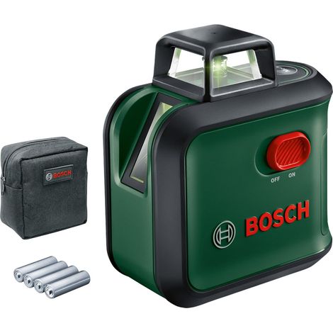 BOSCH DIY ADVANCEDLEVEL 360 AA batteries Cross line laser