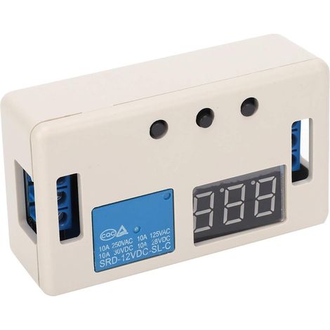 DC 12V Timer Relay, Digital Automation Timing Timer Timing Relay Switch Programmable Timer with Waterproof Cover (1/5)