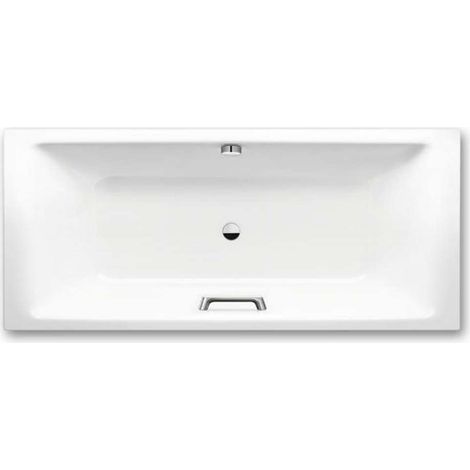 Kaldewei Ambiente - Rechteckige Badewanne Puro Duo 664, 180x80 cm, Löcher für Griffe, Perl-Effekt, weiß 266410113001 (1/3)