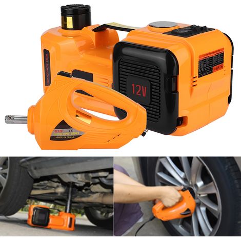 Cric hydraulique électrique de sol 5T DC 12V pour voiture, kit de levage, clé électrique, outil de réparation de pneus (1/5)