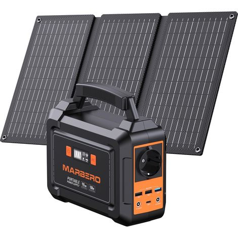 Station Électrique Portable 98Wh avec Panneau Solaire Pliable 30W Générateur Solaire 26.400mAh Batterie Externe avec Sorties CC pour Road Trip Aventure Camping Maison (1/5)