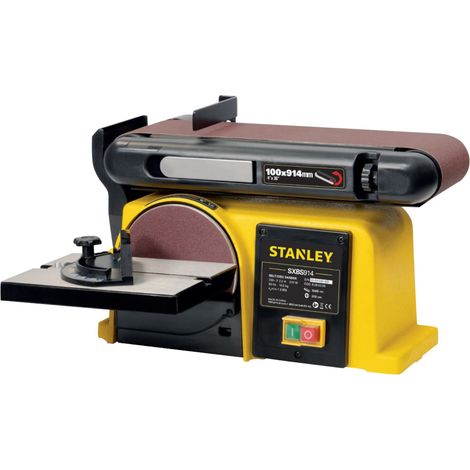 Stanley SXBS914E Belt-Disc Sander - 370W, 240V, Powerful